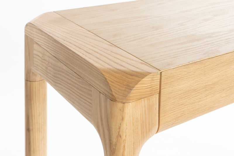 Konsolentisch Storm Natural, Eschenholz mit Eichenfurnier von Zuiver