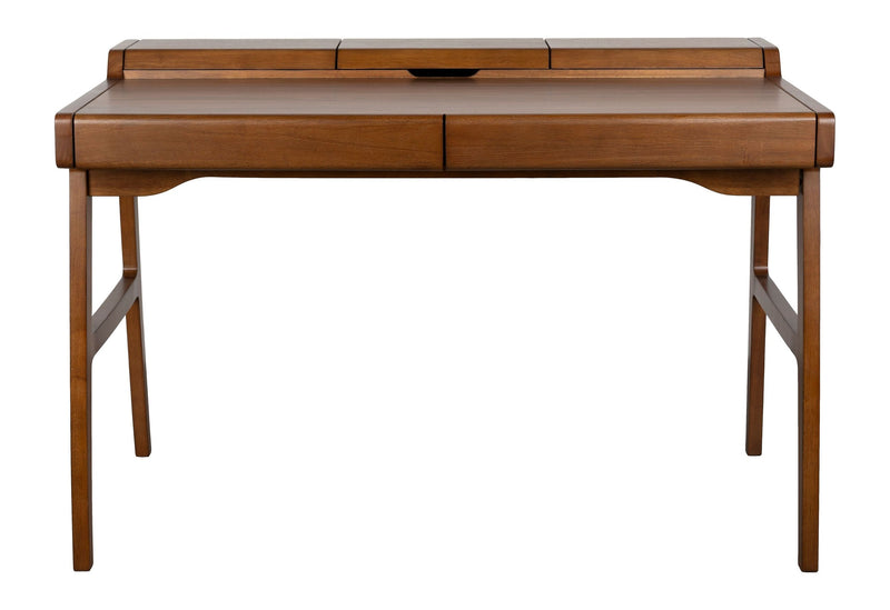 Schreibtisch Kaat Walnut mit Stauraum und Schubladen von Zuiver