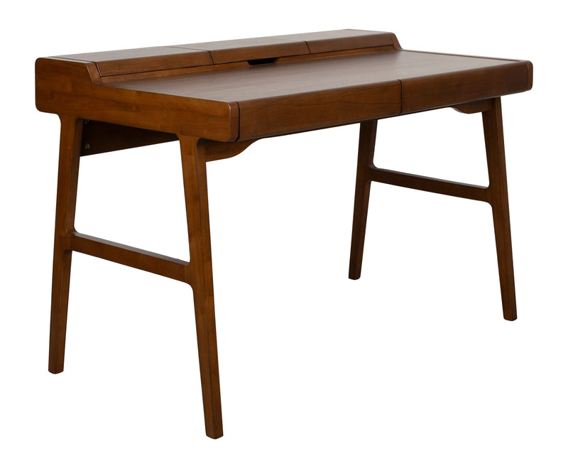 Schreibtisch Kaat Walnut mit Stauraum und Schubladen von Zuiver