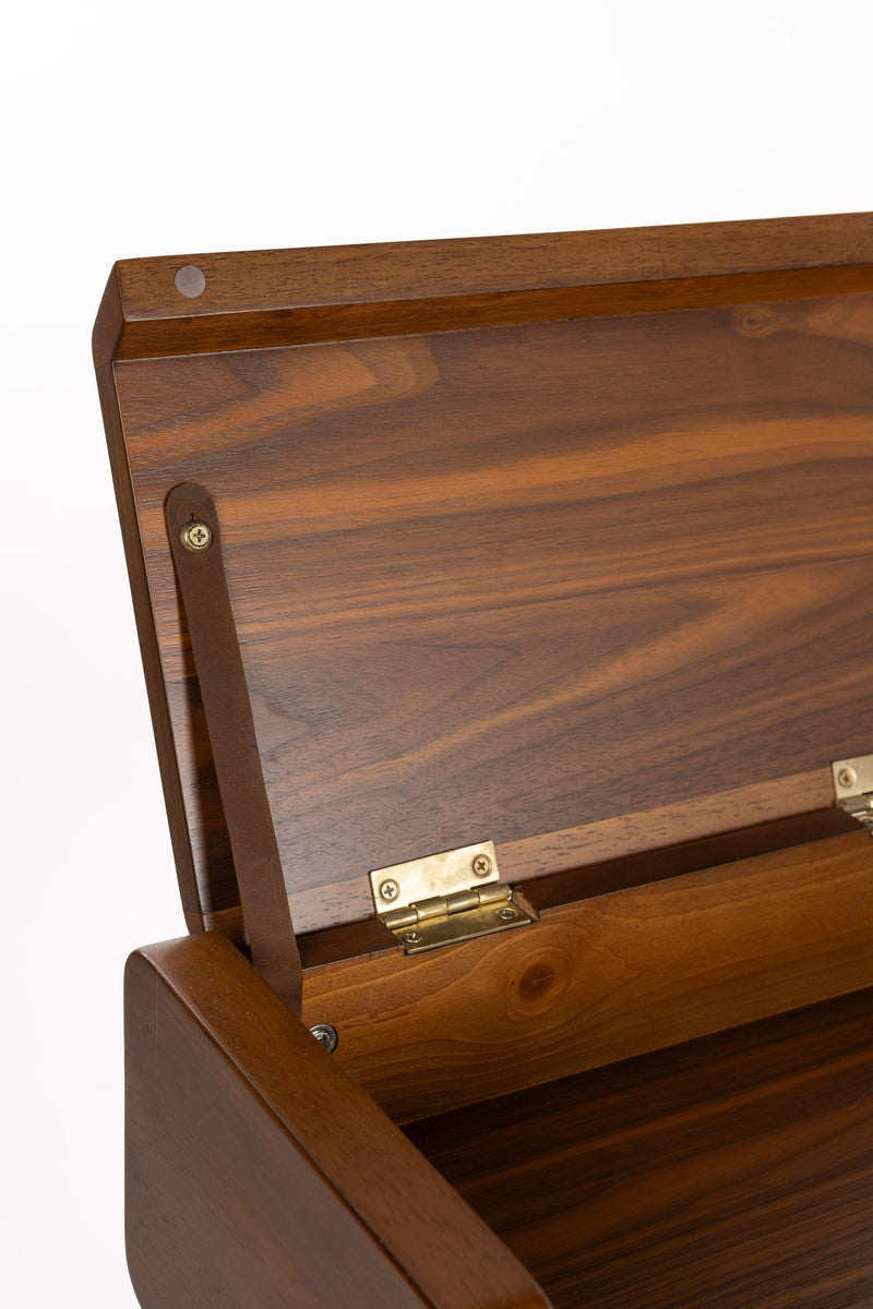 Schreibtisch Kaat Walnut mit Stauraum und Schubladen von Zuiver