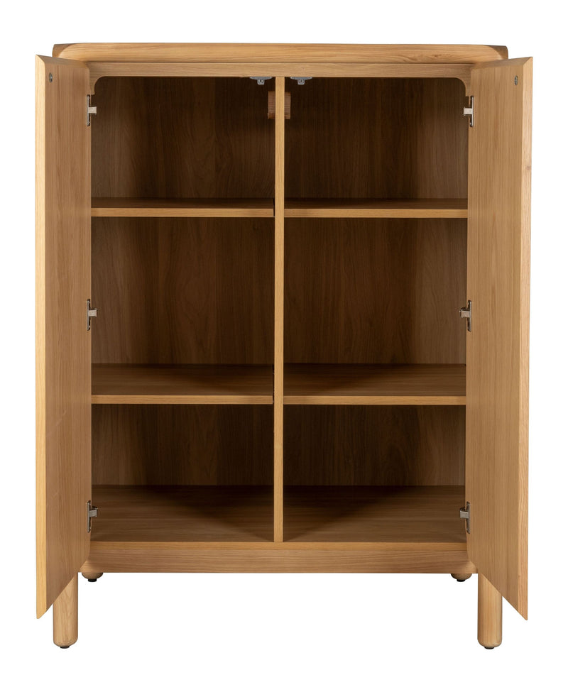 Schrank Storm Natural aus Eschenholz mit runden Formen von Zuiver