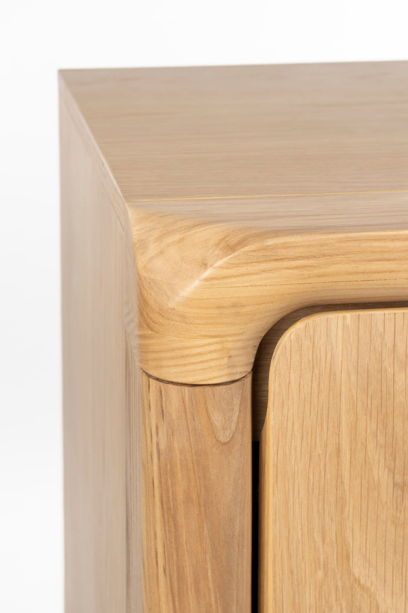 Schrank Storm Natural aus Eschenholz mit runden Formen von Zuiver