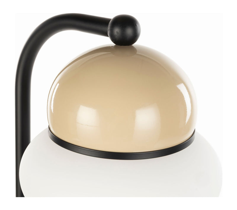 Stehlampe Bumble Beige von Zuiver mit Milchglasschirm aus Eisen