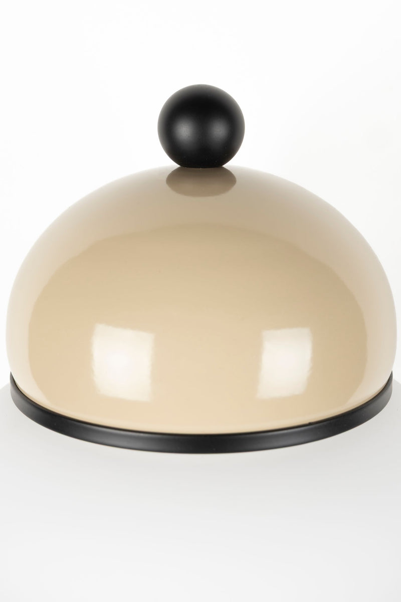Wandlampe Bumble Beige mit Milchglasschirm im Retro-Design von Zuiver