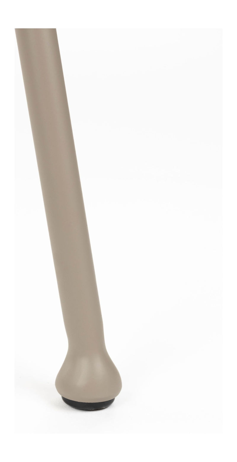 Sessel Feston 2er-Set, Beige mit schwarzem Stahlrahmen von Zuiver