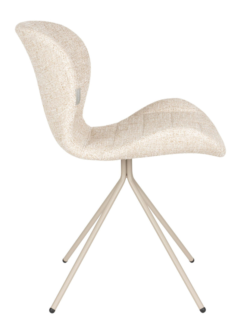 Esszimmerstuhl OMG 2er-Set, Beige mit Polsterbezug von Zuiver