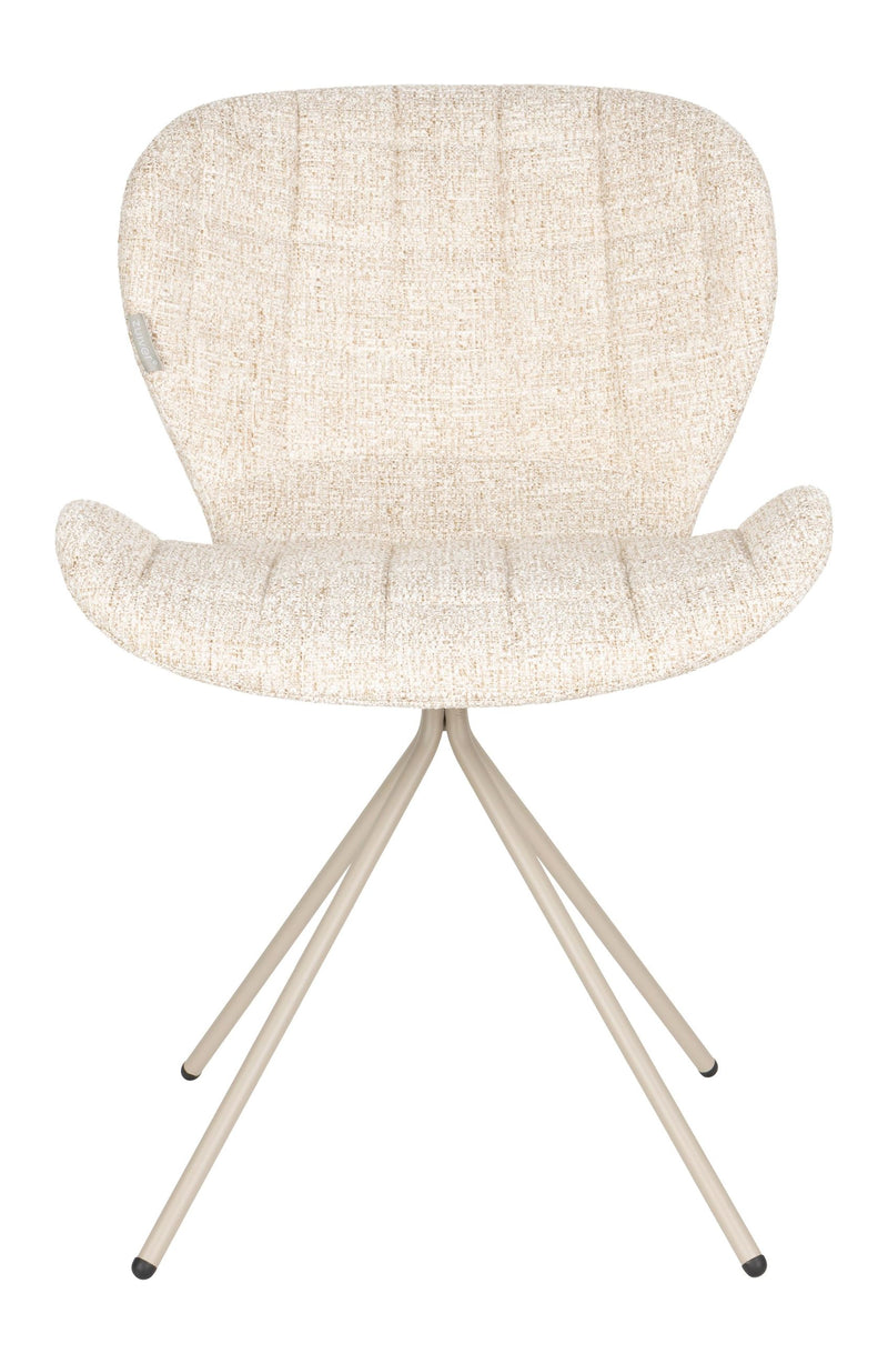 Esszimmerstuhl OMG 2er-Set, Beige mit Polsterbezug von Zuiver