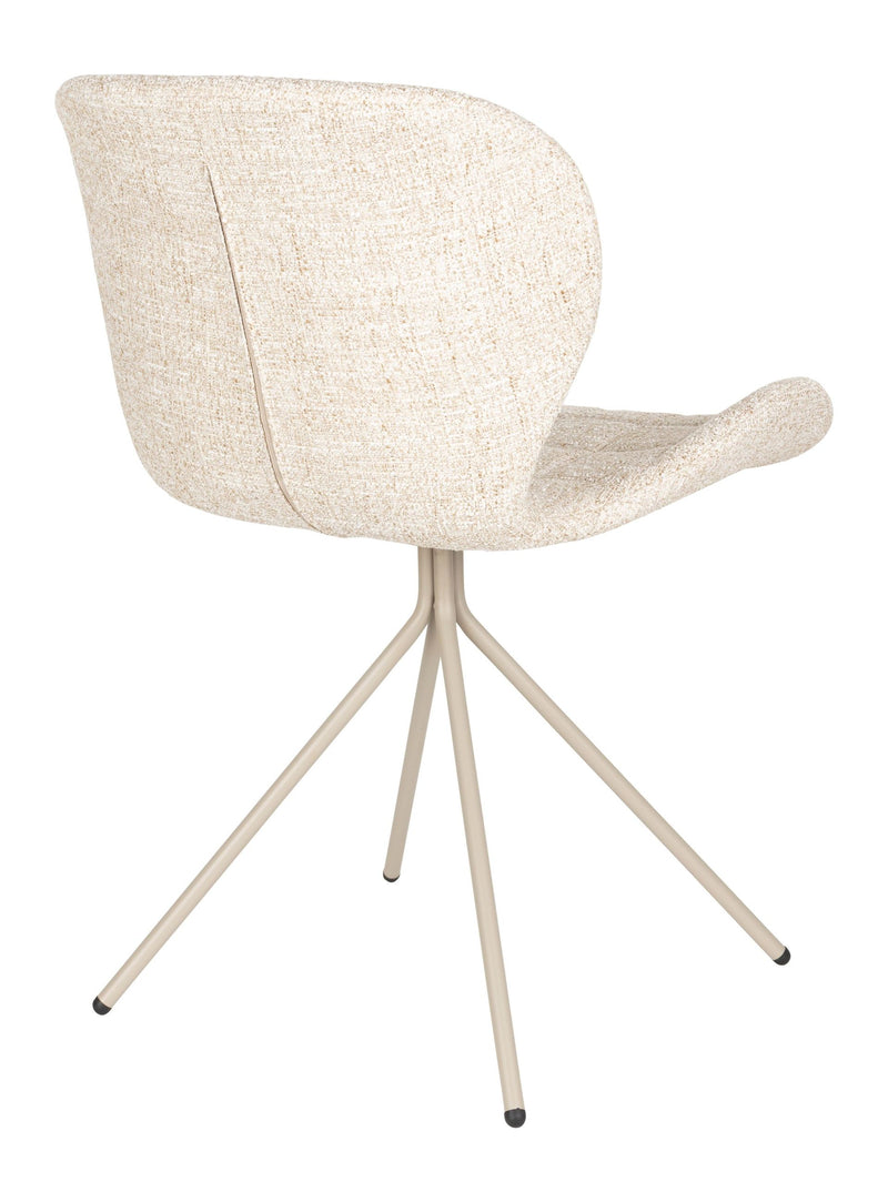Esszimmerstuhl OMG 2er-Set, Beige mit Polsterbezug von Zuiver