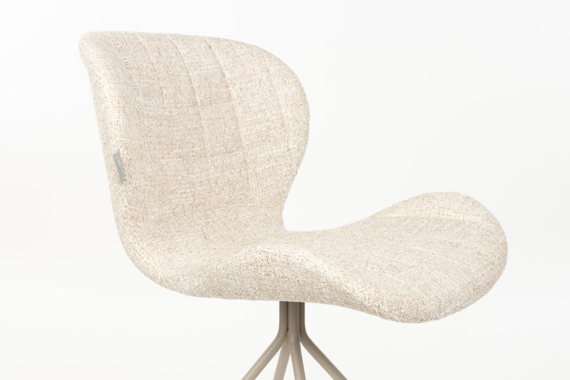 Esszimmerstuhl OMG 2er-Set, Beige mit Polsterbezug von Zuiver
