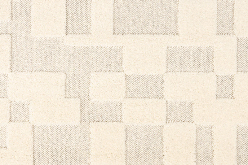 Teppich Bricks 160x230 cm, Grau/Beige aus 100% Wolle von Zuiver