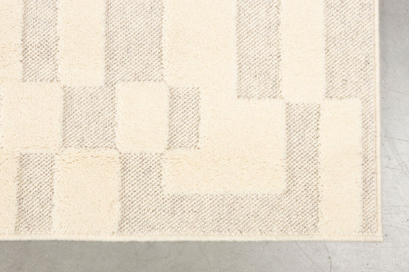 Teppich Bricks 160x230 cm, Grau/Beige aus 100% Wolle von Zuiver