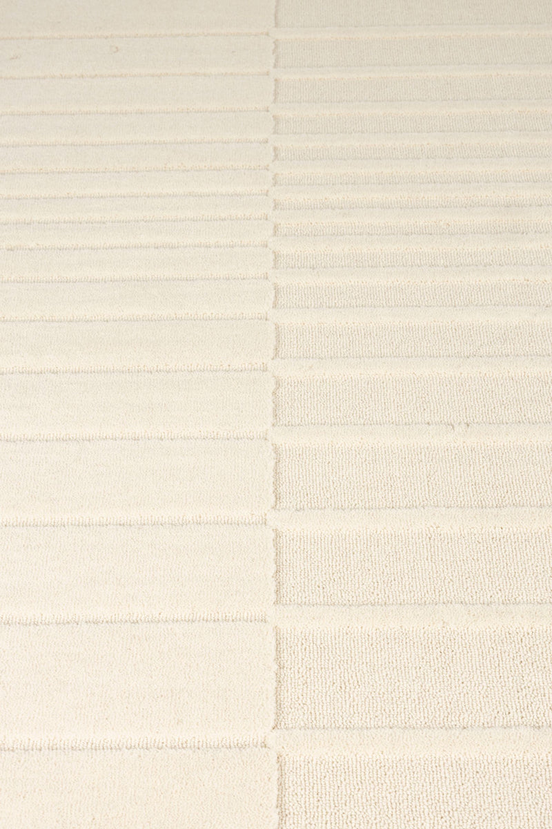 Wollteppich Crossing 160x230 cm in Beige mit grafischem Zebra-Muster