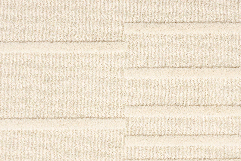 Wollteppich Crossing 160x230 cm in Beige mit grafischem Zebra-Muster