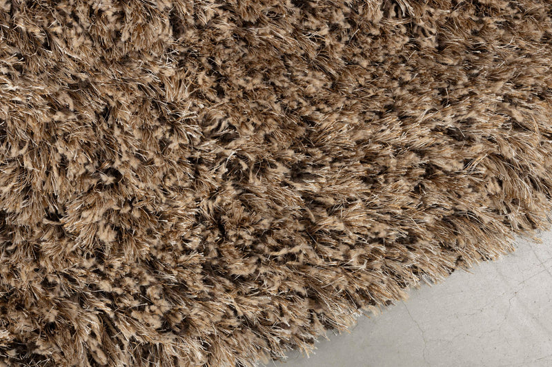 Hochflor-Teppich Tasty Zuiver 200x290 cm Braun aus 100% Wolle