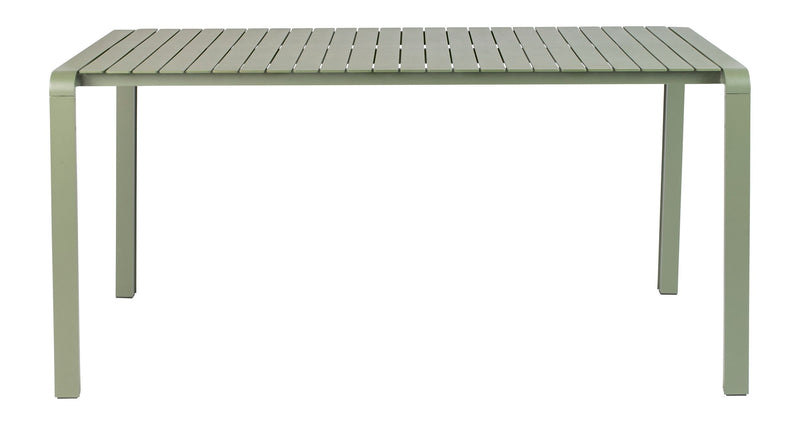 Gartenmöbel-Set Vondel mit Tisch & 4 Stühlen aus Aluminium in Grün
