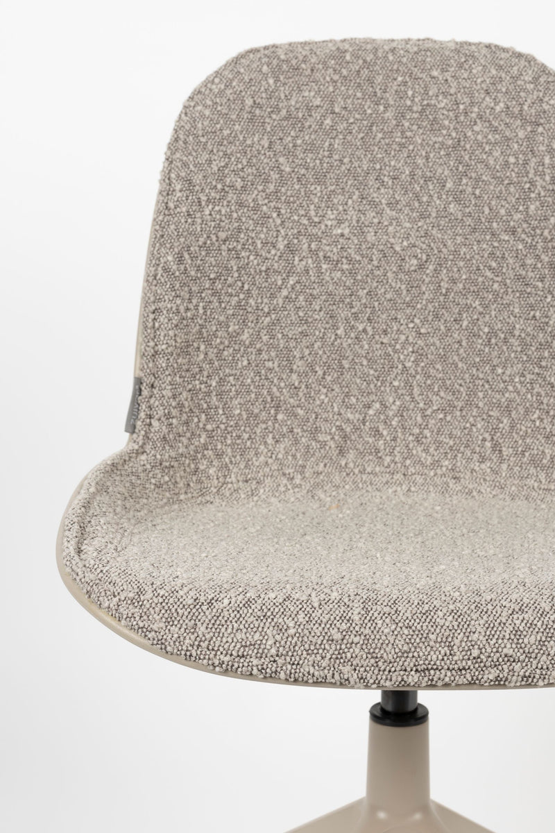 Esszimmerstuhl Albert Kuip 2er-Set, Taupe mit Aluminium-Gestell