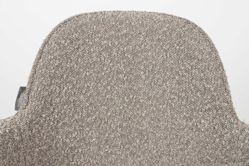Sessel Albert Kuip: 2er-Set, Taupe mit Drehfuß und Armlehnen