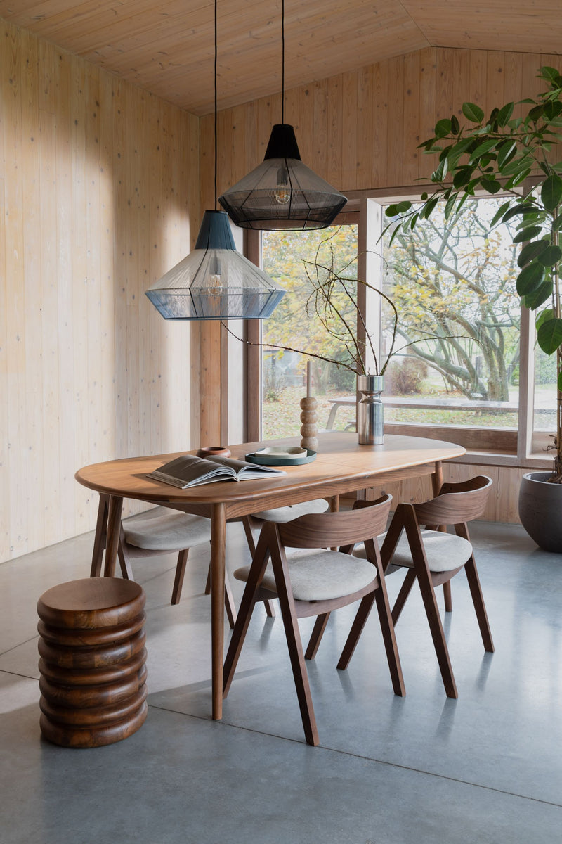 Hocker Disc Zuiver aus Mangoholz für Wohn- und Schlafzimmer