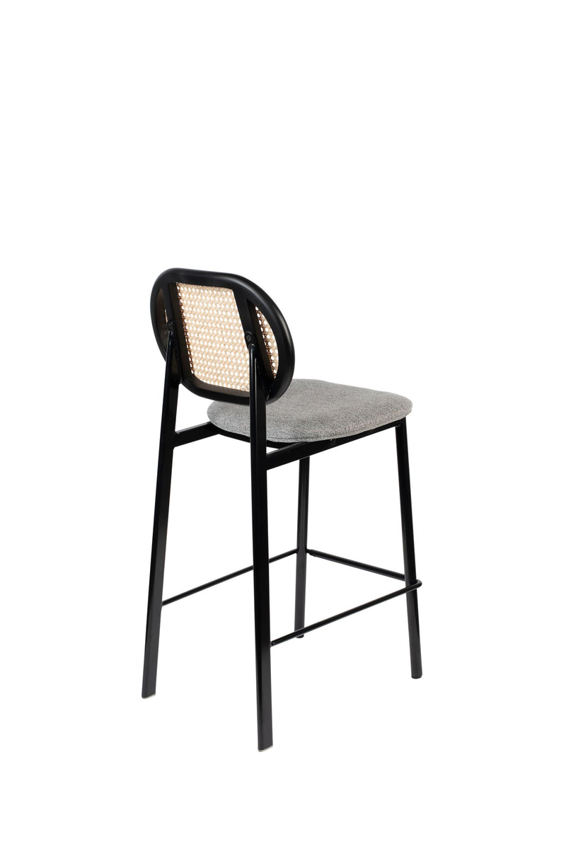 Barhocker Spike Natural/Grey mit Buchenholzgestell von Zuiver