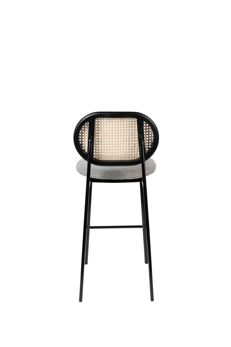 Barhocker Spike Natural/Grey mit Buchenholzgestell von Zuiver