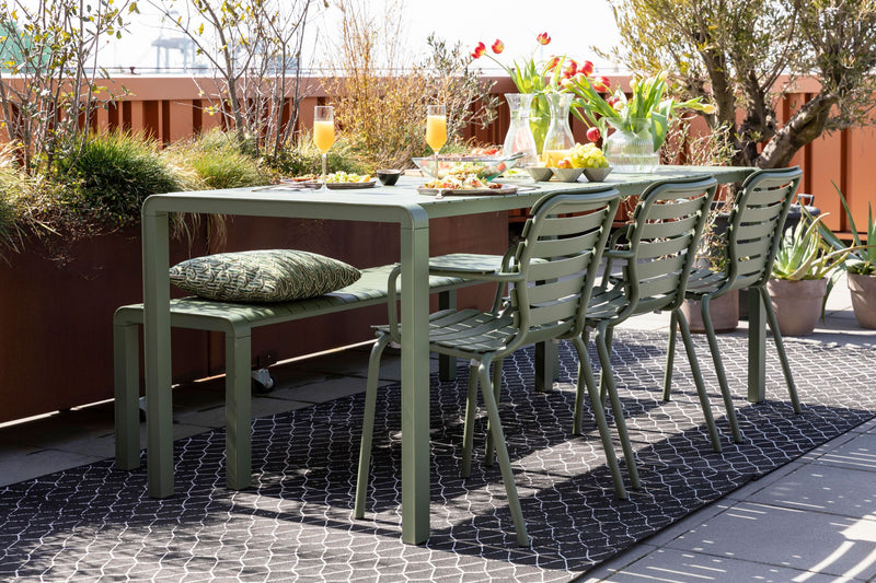 Gartenstuhl Vondel im 2er-Set, Grün aus Aluminium von Zuiver