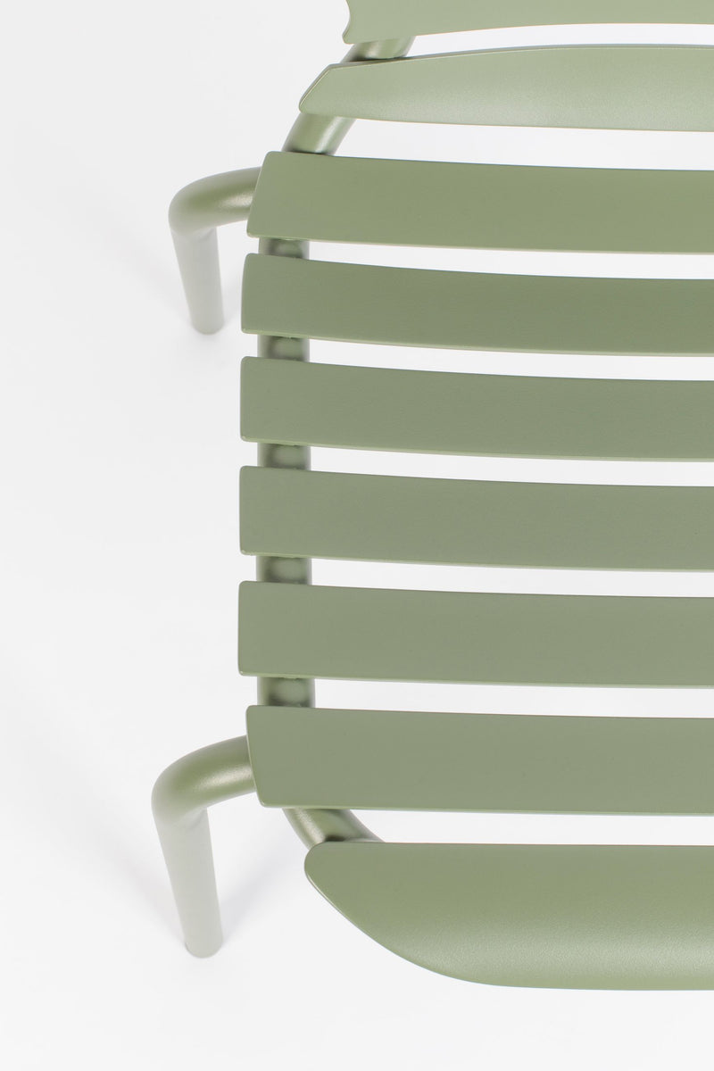 Gartenstuhl Vondel im 2er-Set, Grün aus Aluminium von Zuiver