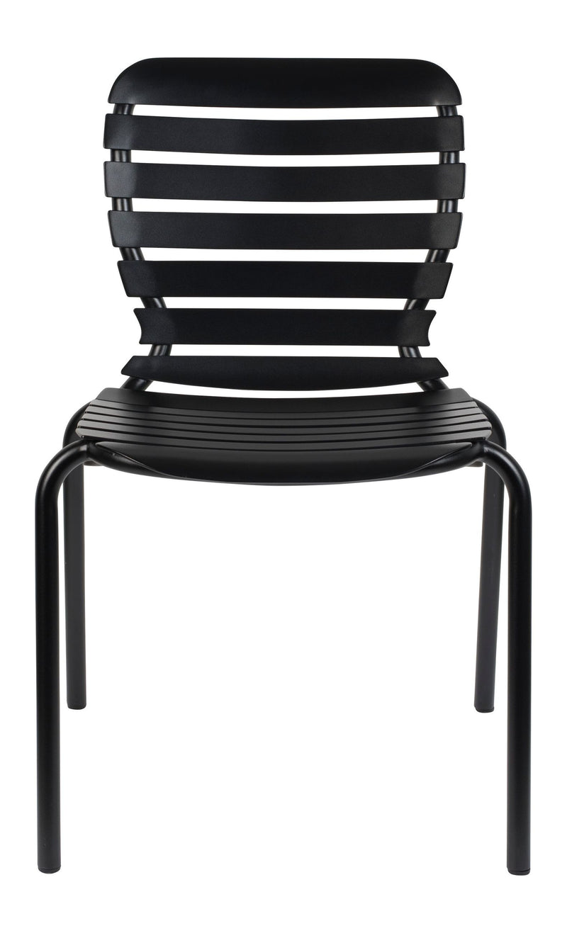 Gartenstuhl Vondel 2er-Set, Schwarz aus Aluminium von Zuiver