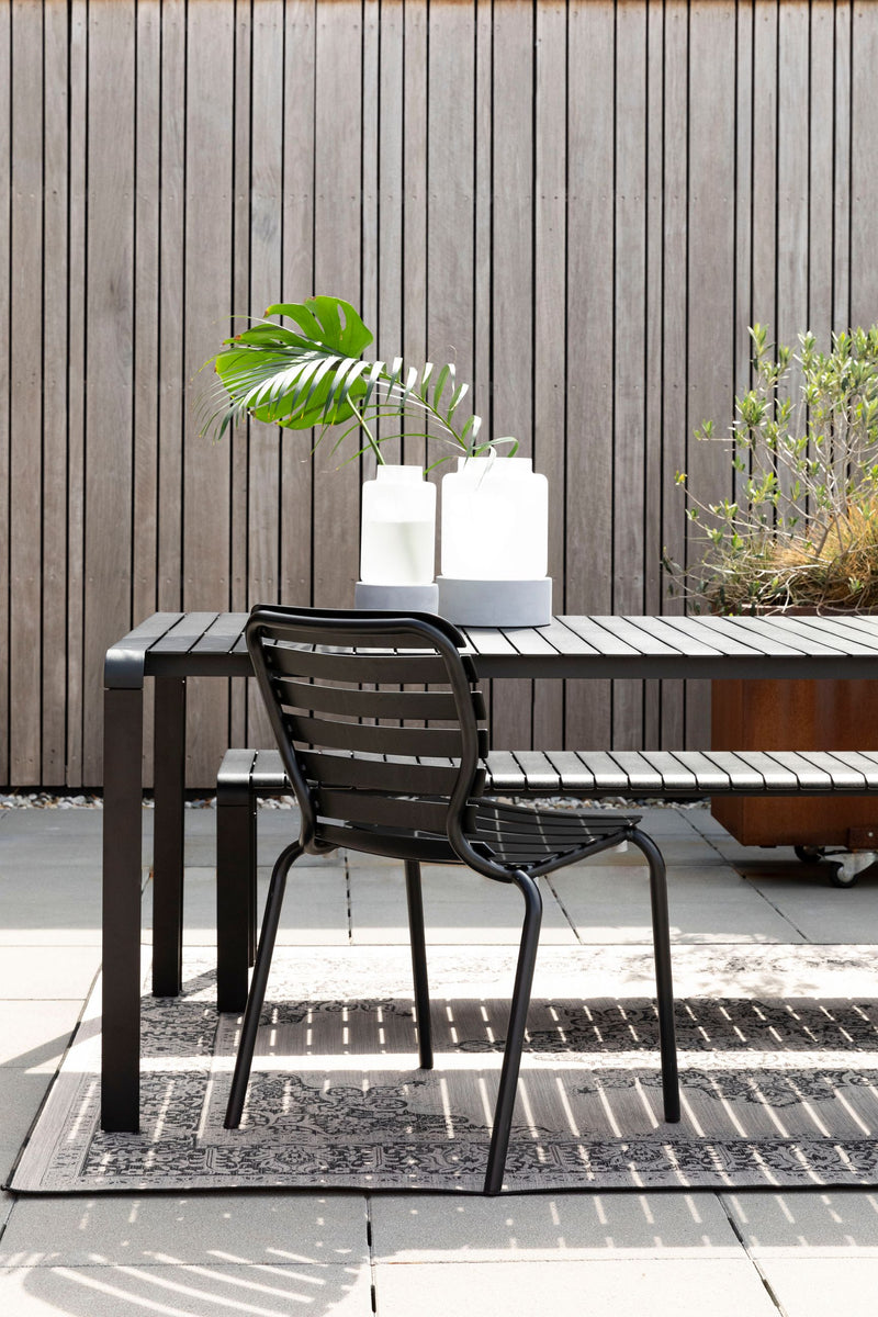 Gartenstuhl Vondel 2er-Set, Schwarz aus Aluminium von Zuiver