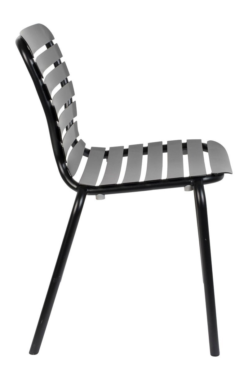 Gartenstuhl Vondel 2er-Set, Schwarz aus Aluminium von Zuiver