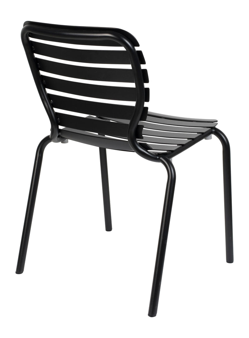 Gartenstuhl Vondel 2er-Set, Schwarz aus Aluminium von Zuiver