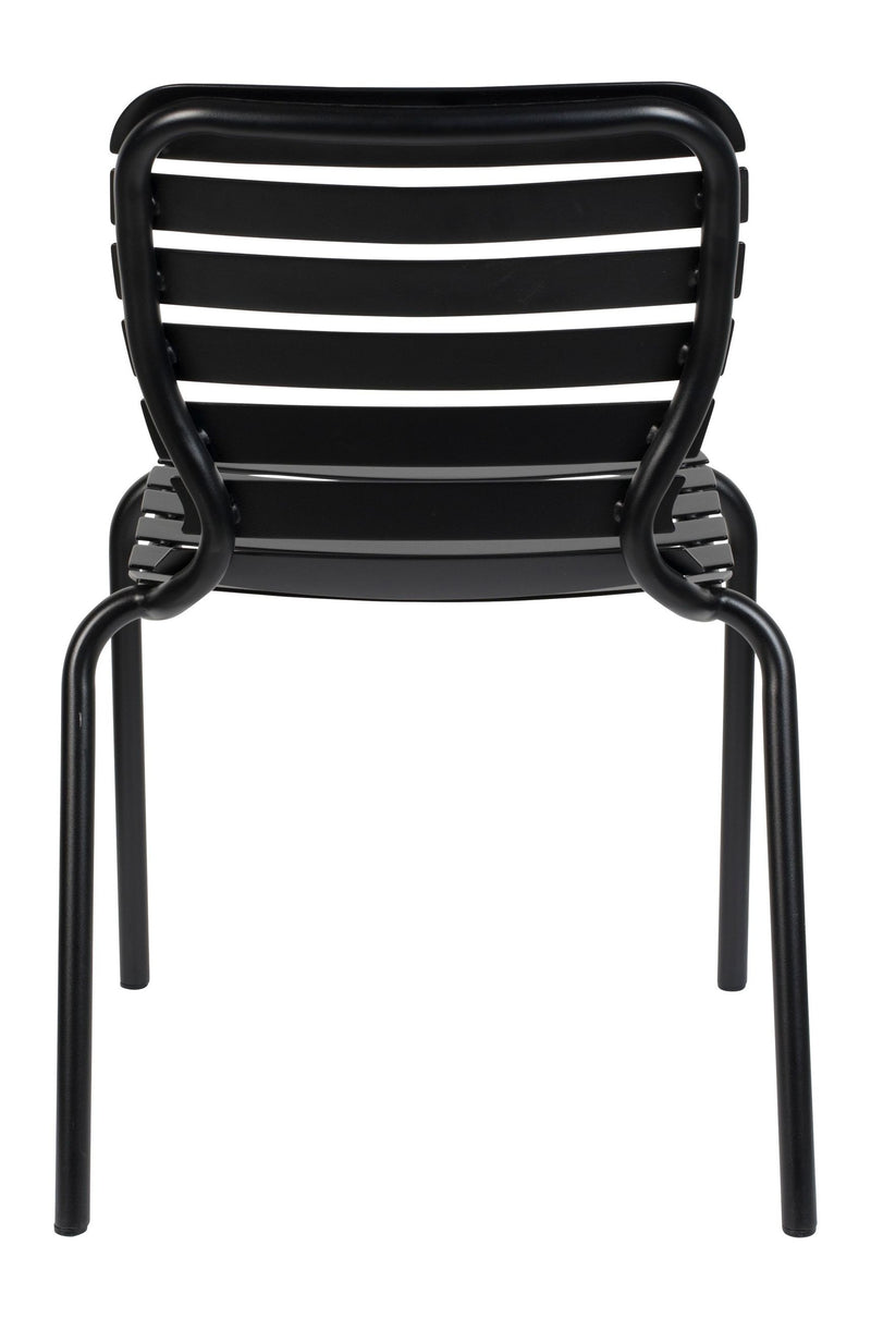 Gartenstuhl Vondel 2er-Set, Schwarz aus Aluminium von Zuiver