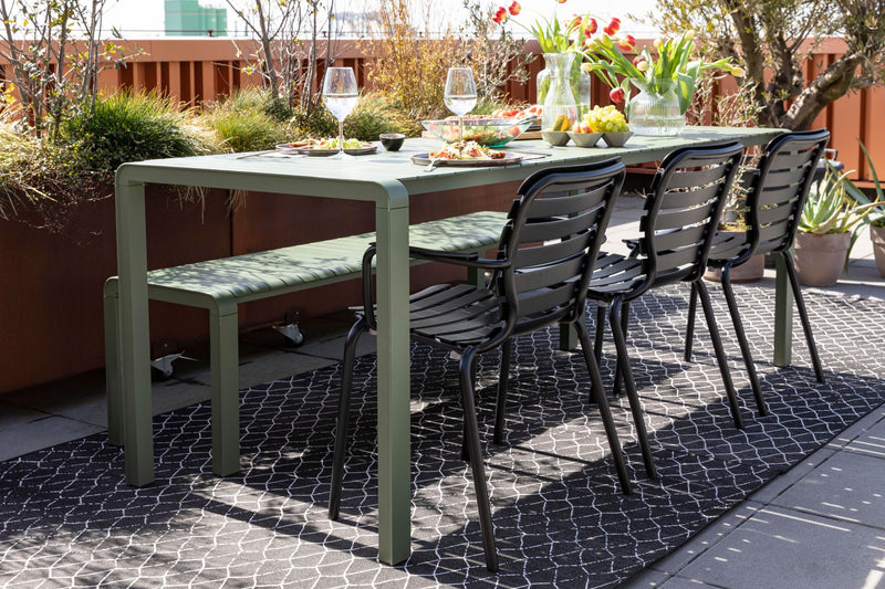 Gartensessel Vondel im 2er-Set, Schwarz aus Aluminium von Zuiver