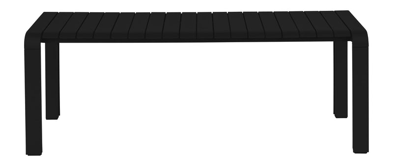 Gartenbank Vondel Zuiver Aluminium Schwarz für Terrasse und Garten
