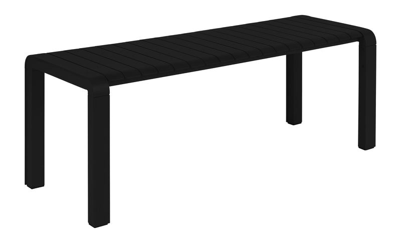 Gartenbank Vondel Zuiver Aluminium Schwarz für Terrasse und Garten