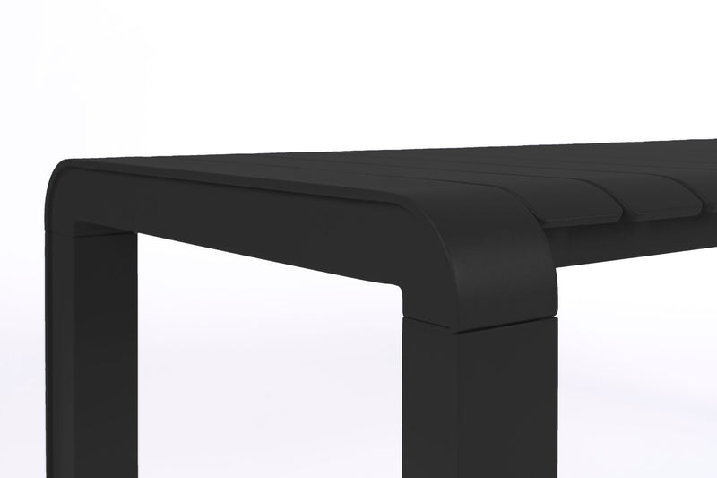Gartenbank Vondel Zuiver Aluminium Schwarz für Terrasse und Garten