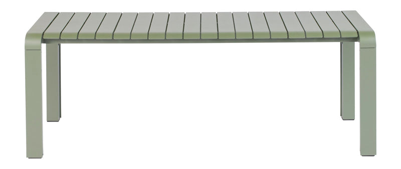 Gartenbank Vondel 129,5 cm, Grün mit Aluminiumgestell von Zuiver