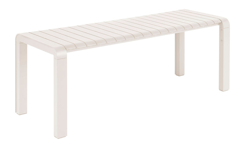Gartenbank Vondel von Zuiver, Weiß aus Aluminium für 2 Personen