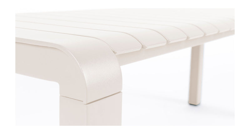 Gartenbank Vondel von Zuiver, Weiß aus Aluminium für 2 Personen