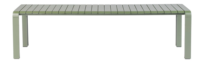 Gartenbank Vondel aus Aluminium in Grün, wetterfest von Zuiver