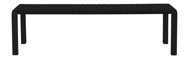 Gartenbank Vondel 175 cm, Aluminium in Schwarz von Zuiver, wetterfest