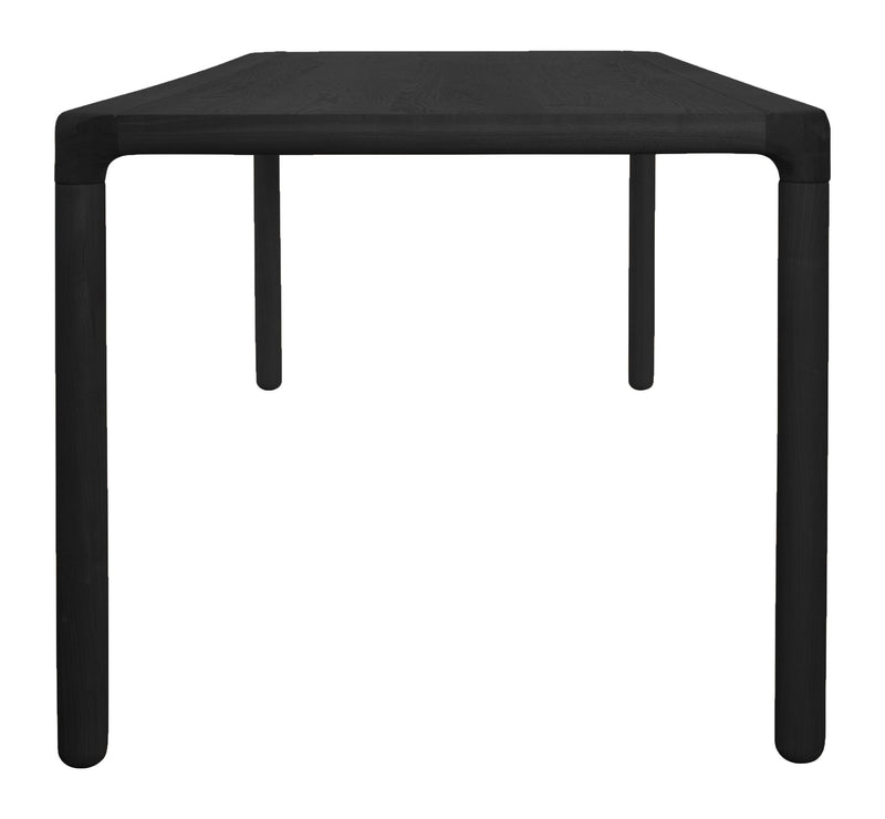 Esstisch Storm 220x90 cm in Schwarz mit Eschenfurnier von Zuiver