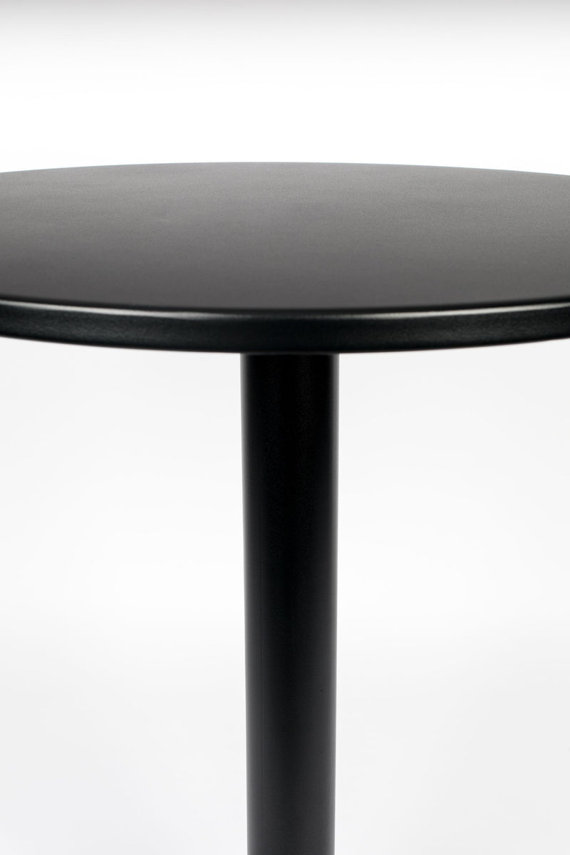 Bistrotisch Metsu, rund, aus Stahl in Schwarz, ideal fürs Wohnzimmer
