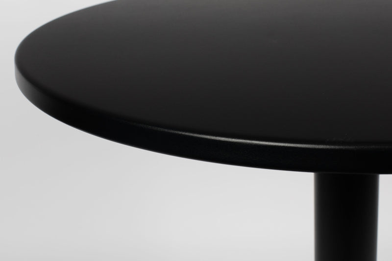 Bistrotisch Metsu, rund, aus Stahl in Schwarz, ideal fürs Wohnzimmer