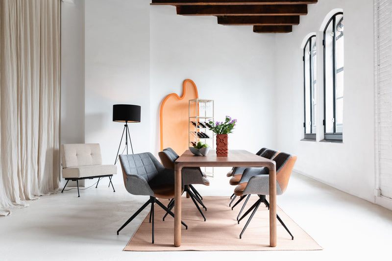 Esstisch Storm 220x90 cm Walnut aus Eschenfurnier von Zuiver