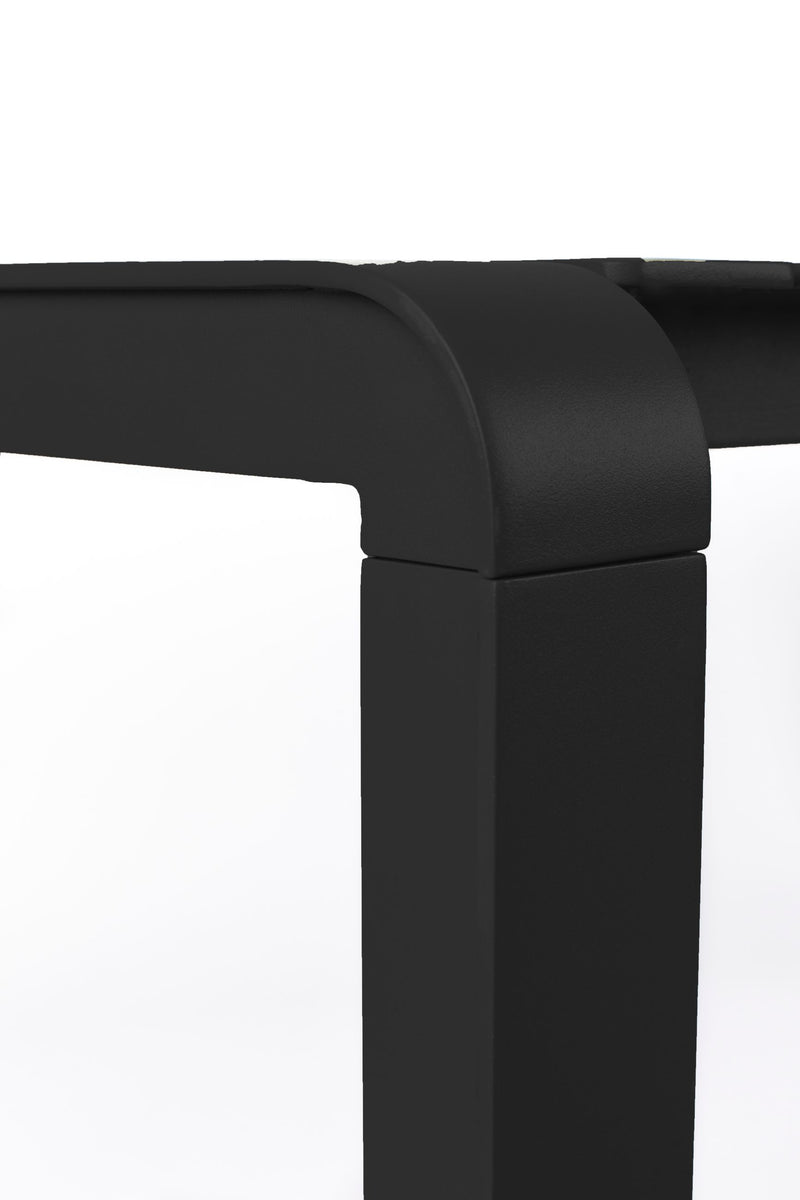 Gartentisch Vondel aus Aluminium in Schwarz, 168,5x87 cm von Zuiver