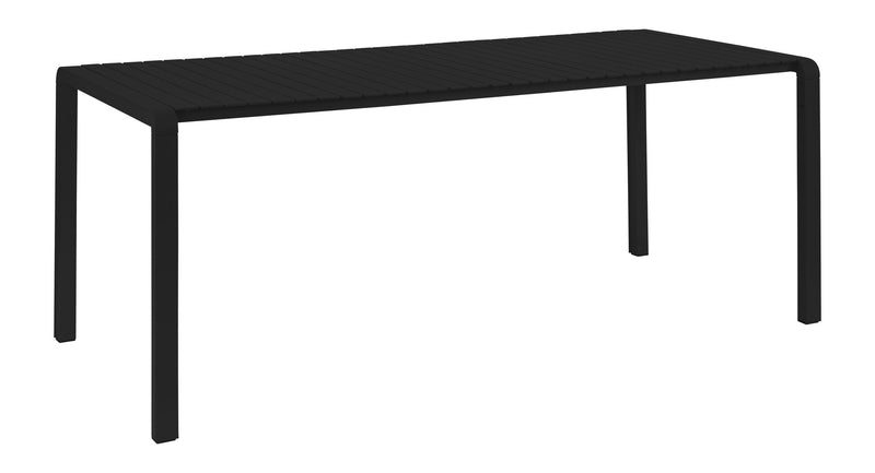 Gartentisch Vondel 214x97 cm, Schwarz aus Aluminium von Zuiver