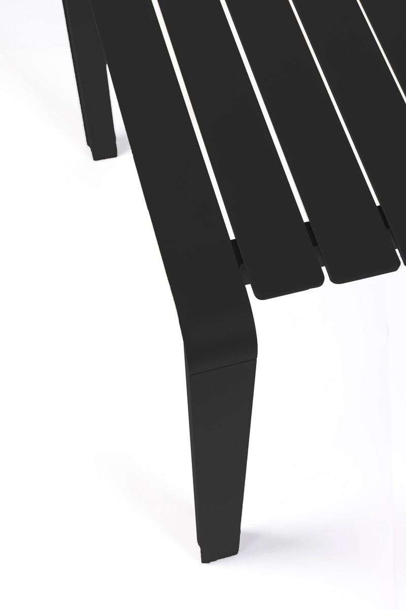 Gartentisch Vondel 214x97 cm, Schwarz aus Aluminium von Zuiver