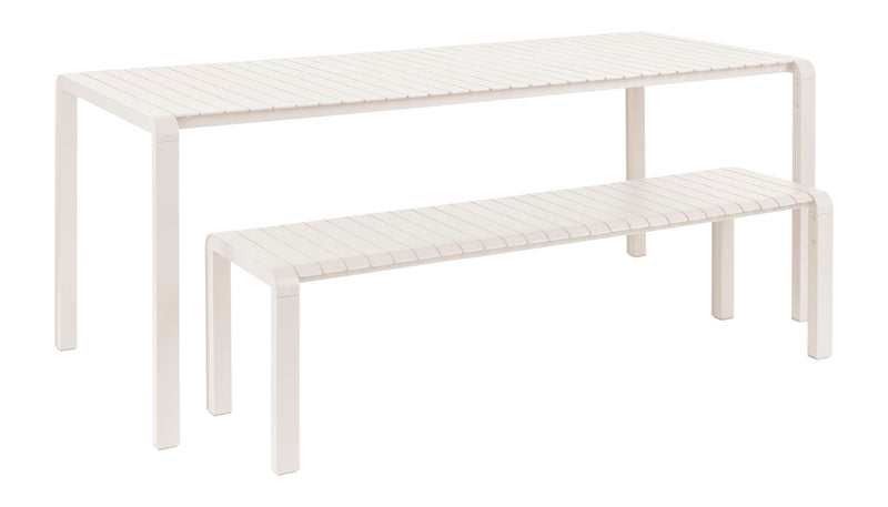 Gartentisch Vondel 214x97 Clay, wetterfest aus Aluminium von Zuiver