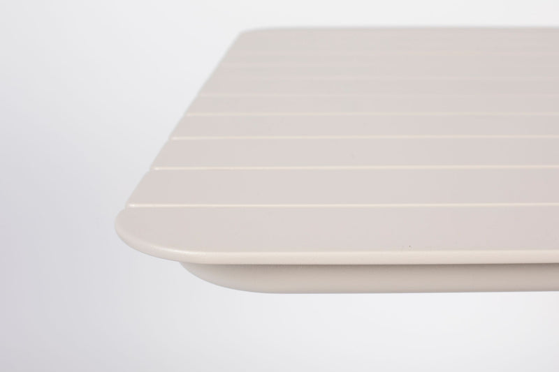 Bistrotisch Vondel 71x71 cm Clay, Gartentisch aus Aluminium von Zuiver