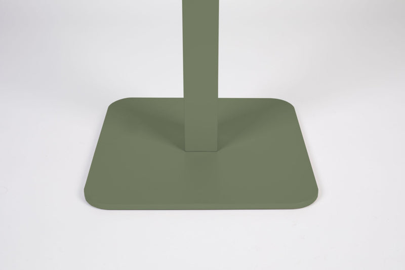 Bistrotisch Vondel 71x71 cm Grün, Gartentisch aus Aluminium für Balkon